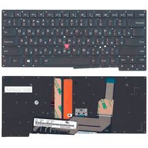 Клавиатура для ноутбука Lenovo ThinkPad (S431) с указателем (Point Stick), с подсветкой (Light), Black, (No Frame), RU